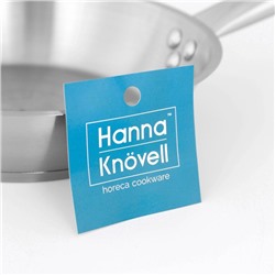 Сковорода Hanna Knövell, d=22 см, h=5.5 см, толщина стенки 0.6 мм, длина ручки 21.5 см, индукция, нержавеющая сталь