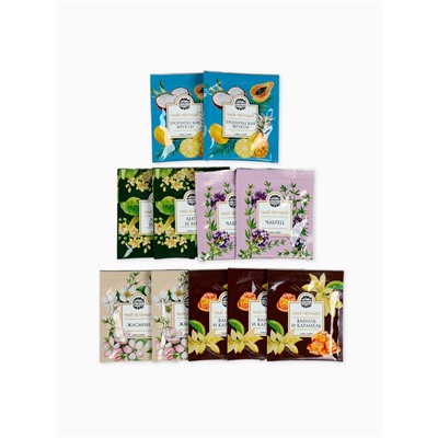 Подарочный набор новогодний «С новым годом»: чай весовой чёрный/зелёный, чай в пакетиках, печенье, кофе, арахис, драже