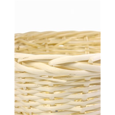 Корзина плетёная для хранения Acacia, с ручкой, бежевая, набор 3 шт.