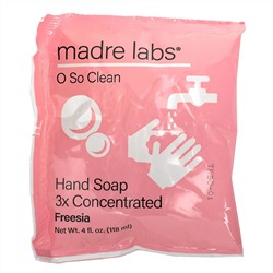 Madre Labs, Hand Soap, Freesia, 6 Pouches, 4 fl oz (118 ml) Each