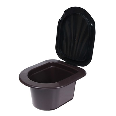 Ведро-туалет 11 л, коричневый