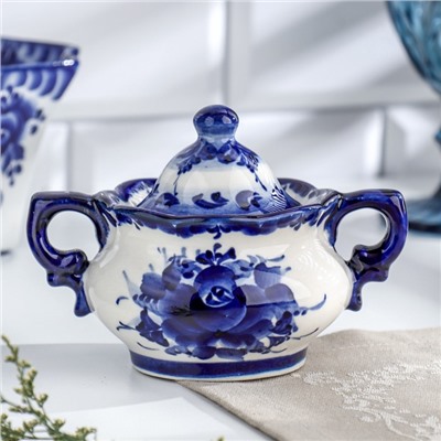 Сахарница фарфор гжель «Секрет»