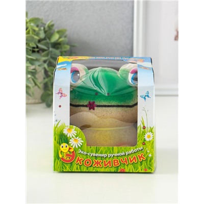 Набор для выращивания «ЭкоЖивчик. Лягушка Ква», фигурка растущая в подарочной упаковке