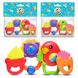 Набор погремушек "Друзья" в пакете