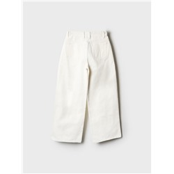 Брюки текстильные джинсовые для девочек