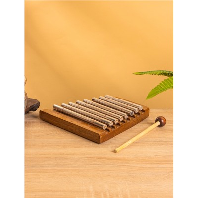 Сувенирный музыкальный инструмент «Ксилофон», 18×18×3 см, махагон, алюминий