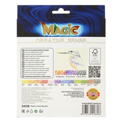 Карандаши 13 цветов 5.6 мм Koh-I-Noor Magic 3408, с многоцветным грифелем, корпус МИКС, L=175 мм