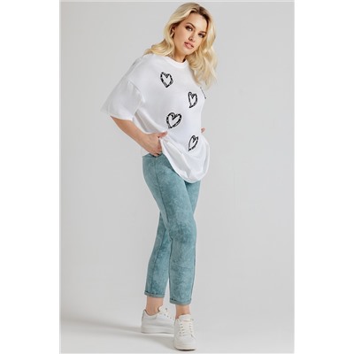 Брюки женские  102/25/Бирюзовый варёнка