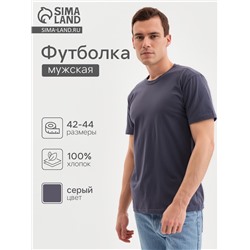 Футболка мужская Collorista, размер 42-44, серая