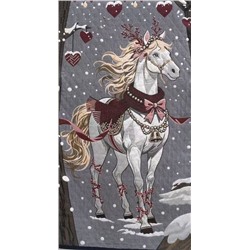 Полотенце стеганое "Белая грация" 35*75 см. хлопок 100%