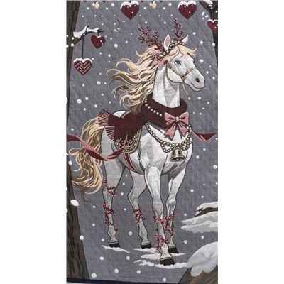 Полотенце стеганое "Белая грация" 70*140 см. хлопок 100%