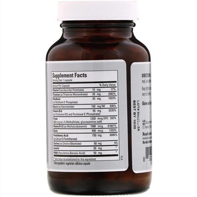 Metabolic Maintenance, Фосфорилированный комплекс витамина B, 100 капсул