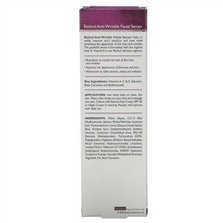 Skincare LdeL Cosmetics Retinol, Anti-Wrinkle Facial Serum, 1 fl oz (30 ml)