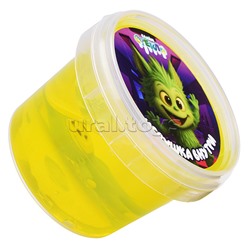 Слайм "Стекло" 90 гр Жёлтый с игрушкой