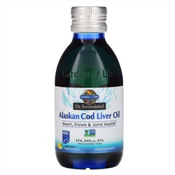 Garden of Life, Dr. Formulated, масло печени аляскинской трески, со вкусом лимона, 200 мл (6,76 жидк. унций)