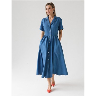 Платье из лиоцелла под деним
