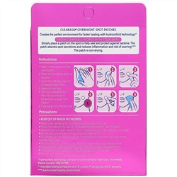 Clearasil, Overnight Spot Patches, 18 Patches