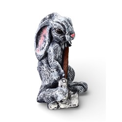 Садовая фигура из полистоуна «Заяц с лопатой», 30×18×35 см