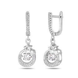 Серьги, куб.циркон., BY-3177