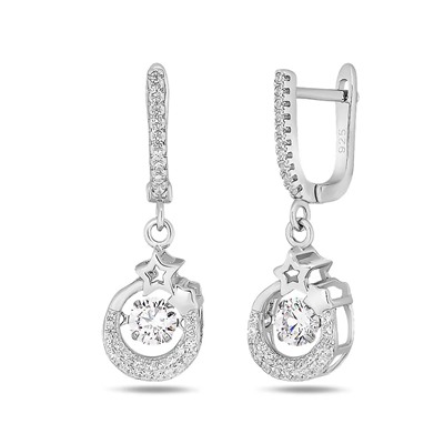 Серьги, куб.циркон., BY-3177