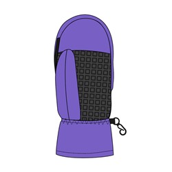 Варежки текстильные для девочек