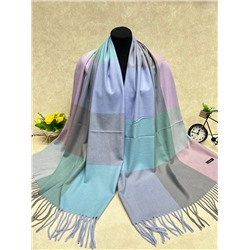 Палантин в клетку из кашемира, мультицвет