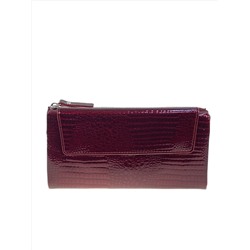 Женское портмоне из искусственной кожи, цвет бордовый