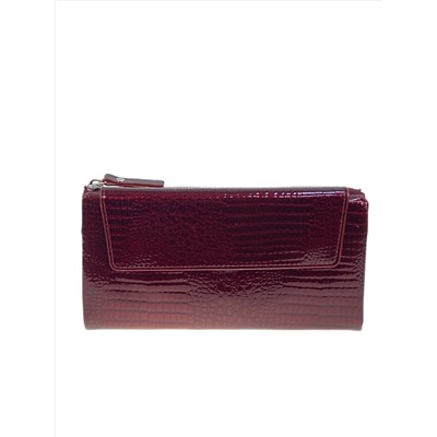 Женское портмоне из искусственной кожи, цвет бордовый
