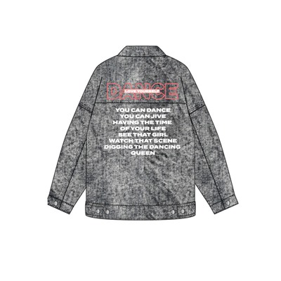 Куртка текстильная джинсовая для девочек