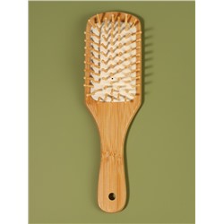Расчёска массажная BAMBOO, бамбуковая, 22.5×6.5 см