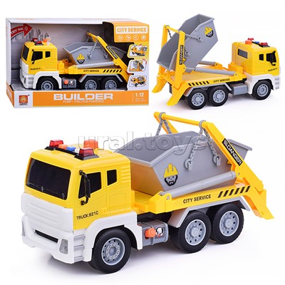 Машина "Спецтехника" на батарейках, в коробке 1:12