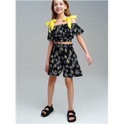 Комплект текстильный для девочек: топ, шорты