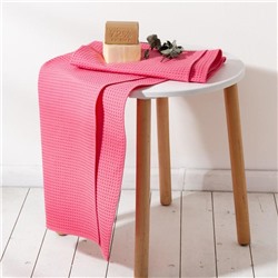 Полотенце вафельное «Этель», 70×140 см, хлопок 100%, розовое