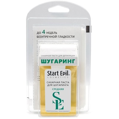 ARAVIA Start Epil Набор для шугаринга паста "Средняя" + полоски 100 г