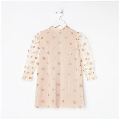 Платье детское KAFTAN горошек, рост 122-128 см