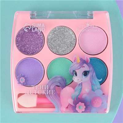 Тени детские «‎Для самой милой», МИКС 6 цветов