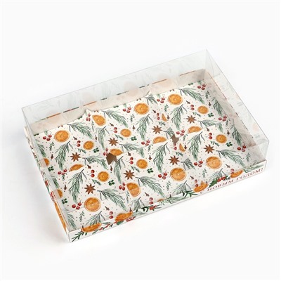 Коробка для муссовых пирожных «С Новым годом», 27×17.5×6.5 см