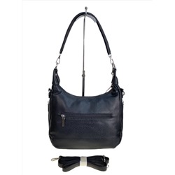 Женская сумка из искусственной кожи и натуральной замши, цвет черный