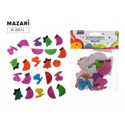 Декоративные наклейки из EVA "ФРУКТЫ" M-20013 Mazari