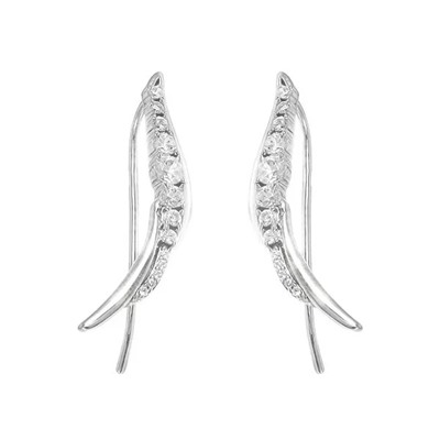 Серьги из серебра куб.циркон., МЦВ887