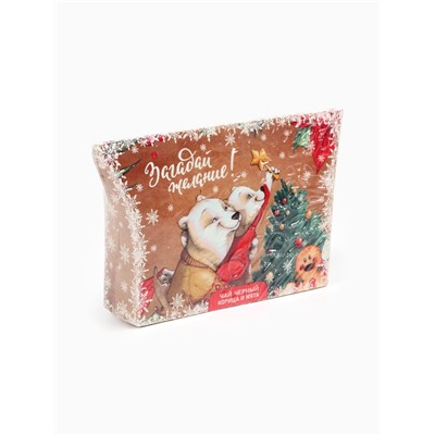 Чай новогодний подарочный, черный «Загадай желание», корица и мята, 20 г