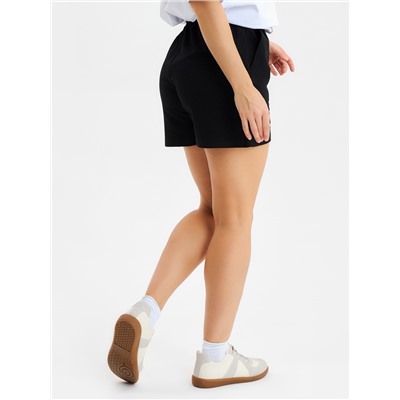 Шорты женские, цвет черный, размер 52