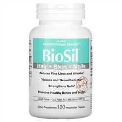 BioSil by Natural Factors, ch-OSA Advanced Collagen Generator, улучшенный источник коллагена, 120 вегетарианских капсул
