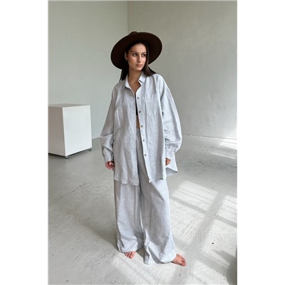 Костюм женский  SET065/04/Белый, голубой