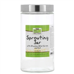 Now Foods, Sprouting Jar, 1,89 л (1/2 галлона)