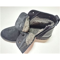 M302-1P черн Ботинки зима мужские (41-45)/8