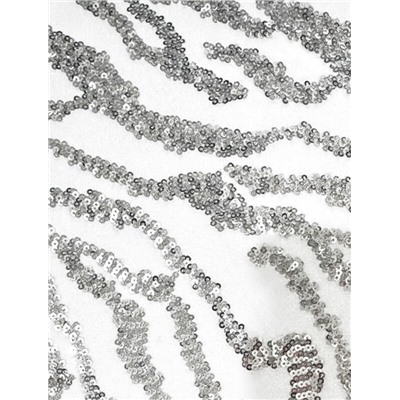 Нарядная футболка с принтом фольгой из премиального хлопка с эластаном