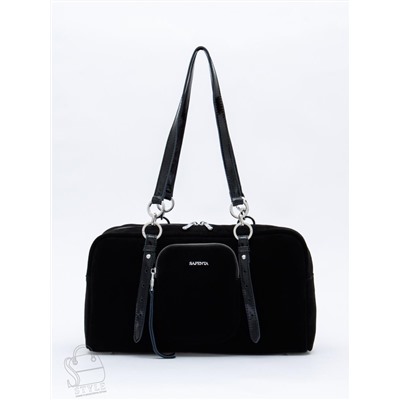 Сумка женская кожаная 91180MSS black Velina Fabbiano-Safenta