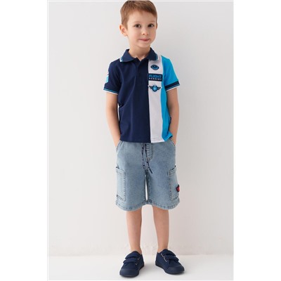 Шорты текстильные джинсовые для мальчиков PLAYTODAY, 1240576