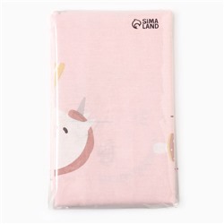 Пелёнка «Крошка Я» Baby unicorn, 73×120 см, бязь 125 г/м², хлопок 100%